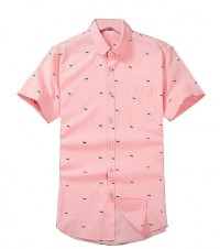 SKPR001 custom printed shirt style custom made leisure printed shirt style printed shirt design short sleeve printed shirt printed shirt shop side view